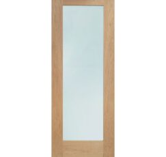 Pattern 10 Double Glazed External Oak Door (Dowelled) with Clear Glass -1981 x 838 x 44mm (33")