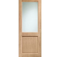 2XG Double Glazed External Oak Door (Dowelled) with Clear Glass -1981 x 838 x 44mm (33")