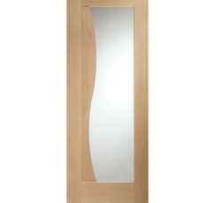 Emilia Internal Oak Door with Clear Glass-1981 x 762 x 35mm (30")