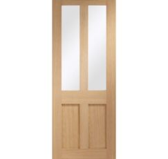 Malton Shaker Internal Oak Door with Clear Glass -1981 x 838 x 35mm (33")