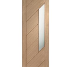 Monza Internal Oak Door with Obscure Glass -1981 x 838 x 35mm (33")