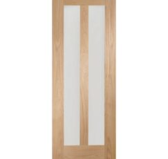 Novara Internal Oak Door with Clear Glass -1981 x 838 x 35mm (33")