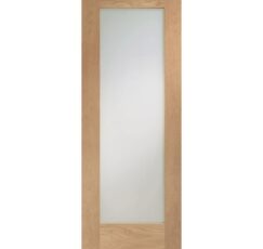 Pattern 10 Internal Oak Door with Obscure Glass -2040 x 826 x 40mm