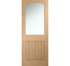 Sussex Internal Oak Door with Clear Glass-1981 x 762 x 35mm (30")