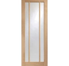 Worcester 3 Light Internal Oak Fire Door with Clear Glass -1981 x 838 x 44mm (33")