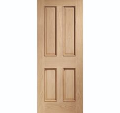 Victorian 4 Panel With Raised Mouldings Internal Oak Fire Door -1981 x 838 x 44mm (33")