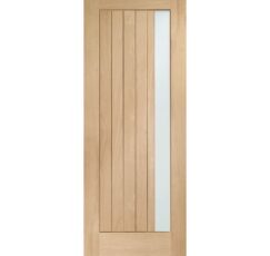 Trieste Double Glazed External Oak Door (M&T) with Obscure Glass -1981 x 838 x 44mm (33")