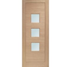Turin Double Glazed External Oak Door (M&T) with Obscure Glass -1981 x 838 x 44mm (33")