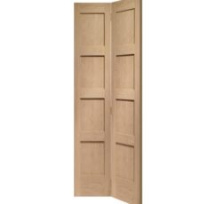 Shaker 4 Panel Bi-Fold Internal Oak Door -1936 x 379.5 x 35mm (30")