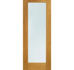 Pattern 10 Pre-Finished Double Glazed External Oak Door with Clear Glass -1981 x 838 x 44mm (33")