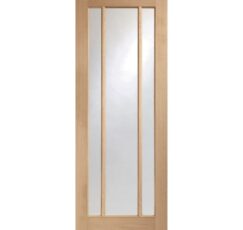 Worcester Pre-Finished Internal Oak Door with Clear Glass -2040 x 826 x 40mm