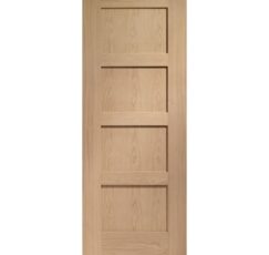 Shaker 4 Panel Pre-Finished Internal Oak Fire Door -1981 x 838 x 44mm (33")