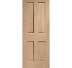 Victorian 4 Panel Pre-Finished Internal Oak Fire Door -1981 x 838 x 44mm (33")