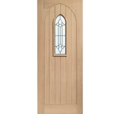 Westminster Triple Glazed External Oak Door (M&T) with Black Caming -1981 x 838 x 44mm (33")