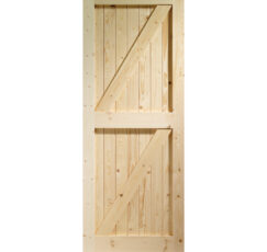 Framed Ledged & Braced External Pine Gate or Shed Door -1981 x 914mm (36")