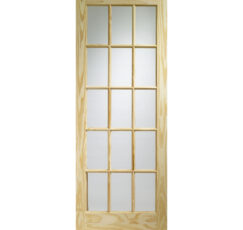 SA77 Internal Clear Pine Door with Clear Glass -2040 x 826 x 40mm