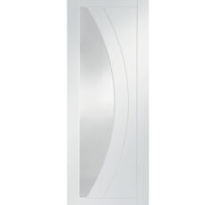 Salerno Internal White Primed Fire Door with Clear Glass-1981 x 838 x 44mm (33")