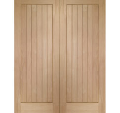 Suffolk Internal Oak Rebated Door Pair-1981 x 1524 x 40mm (46")