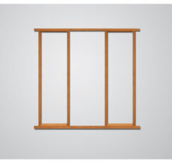 External Oak Side Light Frame Kit-2118 x 2179mm