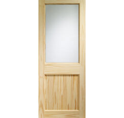 2XG External Clear Pine Door (Dowelled) with Clear Glass -1981 x 838 x 44mm (33")