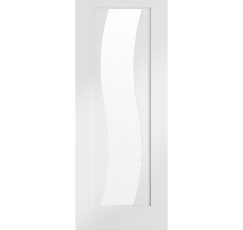 Florence Pre-Finished Fully Finished White Door with Clear Glass-1981 x 838 x 35mm (33")