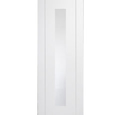 Forli Pre-Finished Internal White Door with Clear Glass -1981 x 762 x 35mm (30")