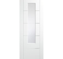 Portici Pre-Finished Internal White with Clear Etched Glass-1981 x 762 x 35mm (30")