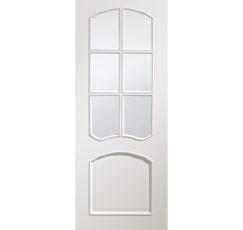 Riviera Pre-Finished Internal White with Clear Bevelled Glass-1981 x 762 x 35mm (30")