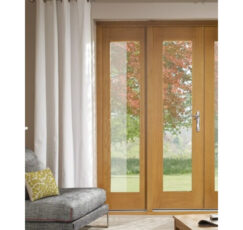 La Porte Pre-Finished Sidelight for External Oak French Doors -1953 x 590 mm