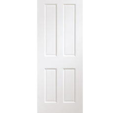 Victorian Pre-Finished Internal White Door with Non Raised Mouldings-1981 x 838 x 35mm (33")