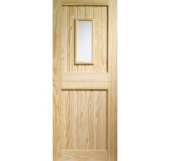 Stable 1 Light External Clear Pine Door (Dowelled) with Clear Glass -1981 x 838 x 44mm (33")