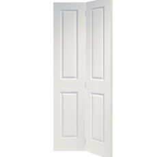 Victorian 4 Panel Bi-Fold Internal White Moulded Door -1936 x 379.5 x 35mm (30")