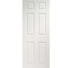 Colonist 6 Panel Internal Pre-Finished White Moulded Door -2040 x 726 x 40mm